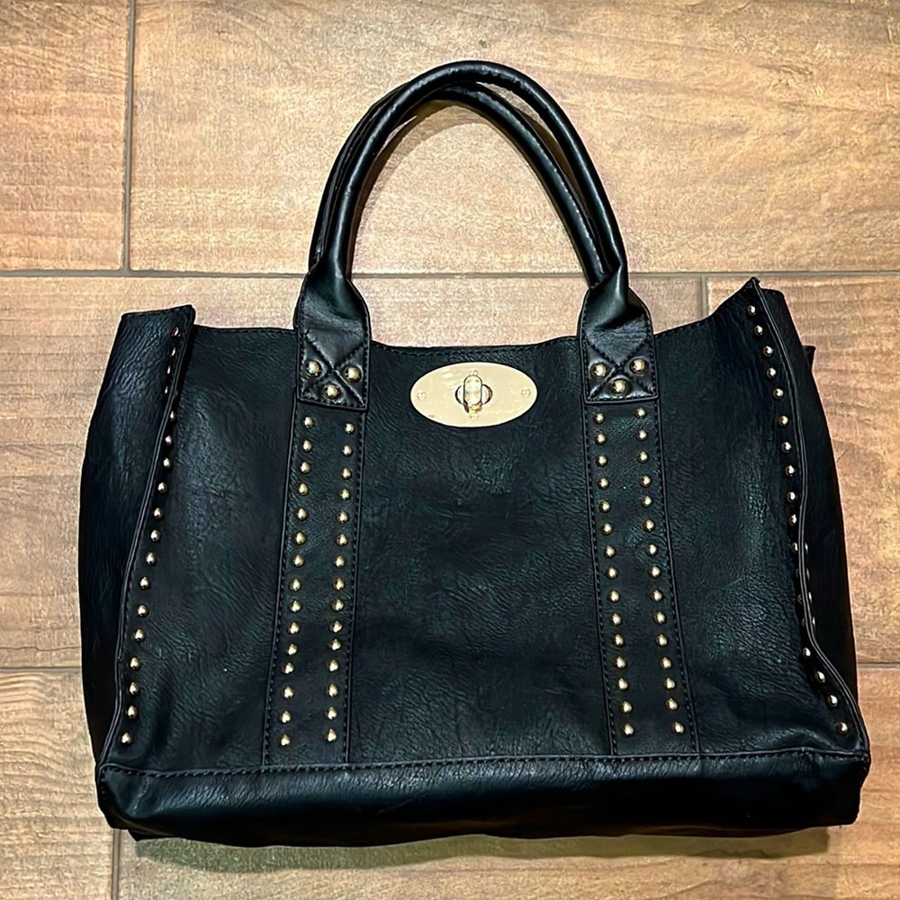 Black Leather Purse